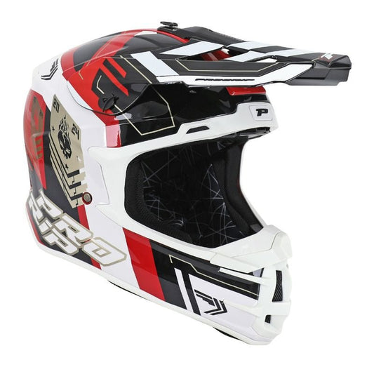 Casque Moto Cross Adulte Progrip 3080 Spirits – Rouge/Noir, Homologué ECE 22.06 - LE PRATIQUE DU MOTARD