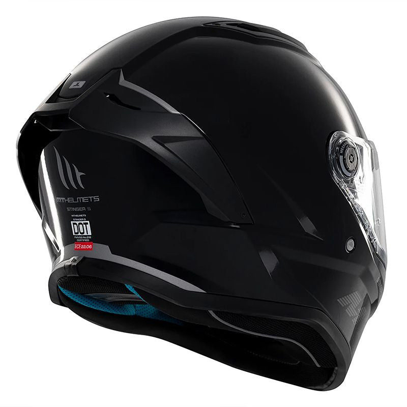 Casque moto Intégrale | MT STINGER 2 NOIR BRILLANT - LE PRATIQUE DU MOTARD