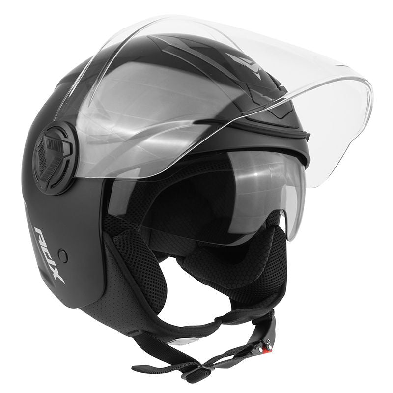 Casque Jet Noir Mat Double Écran – Scooter & Moto Urbain - LE PRATIQUE DU MOTARD