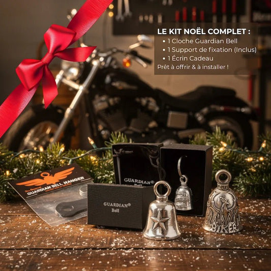 Coffret Cadeau "Légende du Biker" – Pack Guardian Bell + Support & Écrin - LE PRATIQUE DU MOTARD