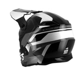 Casque moto cross Noir et Blanc -  FASTER