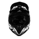 Casque moto cross Noir et Blanc -  FASTER