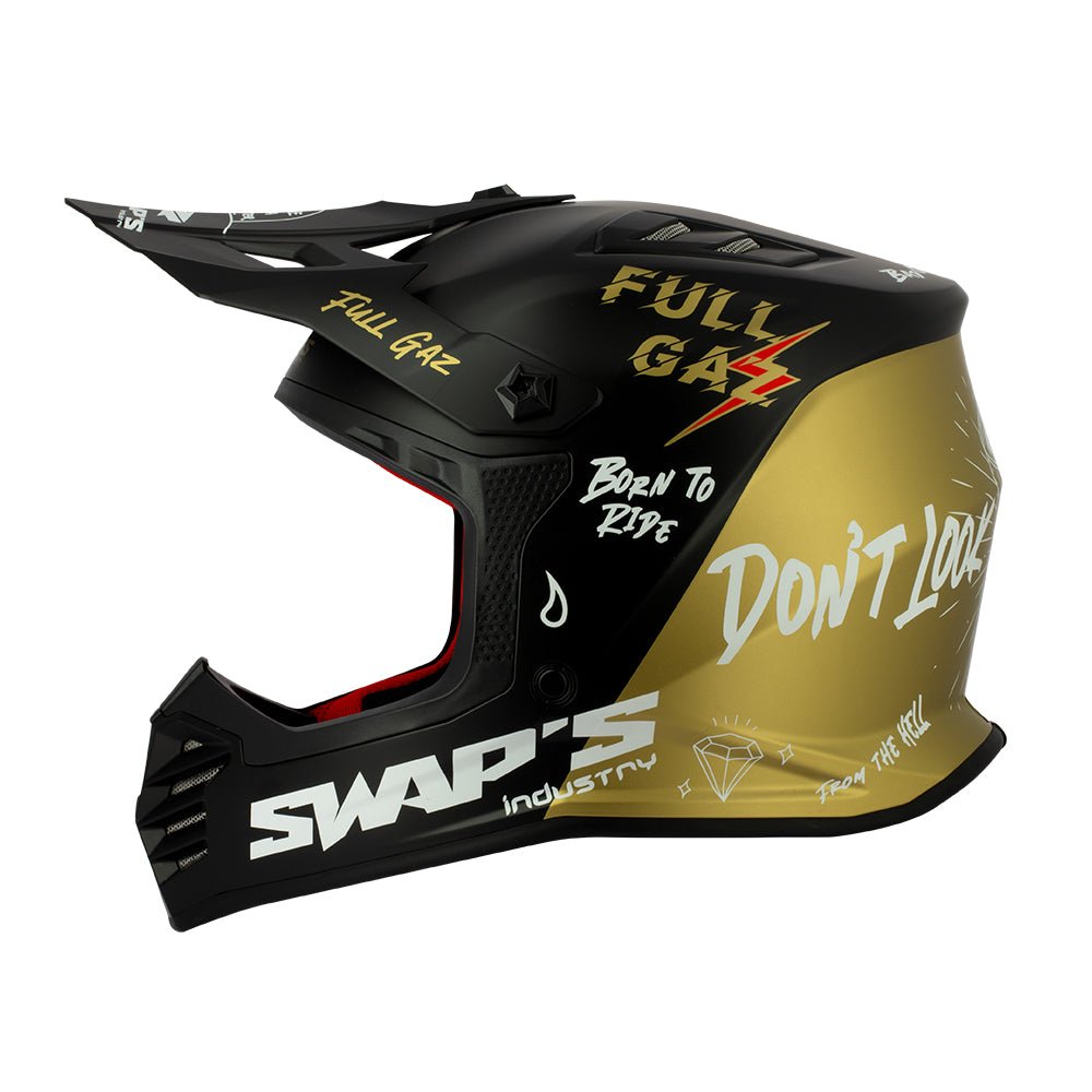 Casque cross enfant SWAP'S | FullGaz Rock'it - LE PRATIQUE DU MOTARD