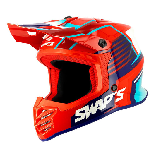 Casque Cross Enfant SWAP'S Rock'it RED Mission - Homologué ECE 22.06 | Édition Limitée - LE PRATIQUE DU MOTARD