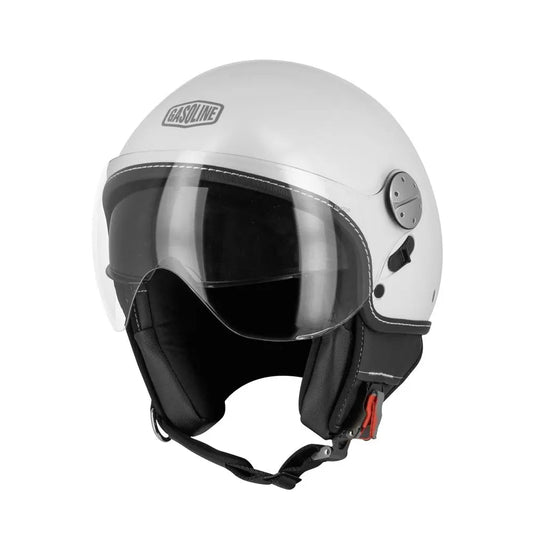Casque jet moto blanc - LE PRATIQUE DU MOTARD