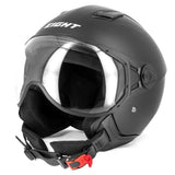 Casque moto aviateur - Eight Noir Mat Le Pratique du Motard