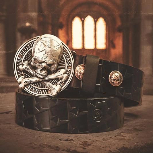 Ceinture cuir avec boucle  Brotherhood™ | Badass Biker™