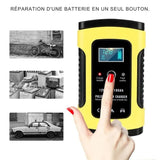 Chargeur batterie moto Automatique - 12V 6A - LE PRATIQUE DU MOTARD