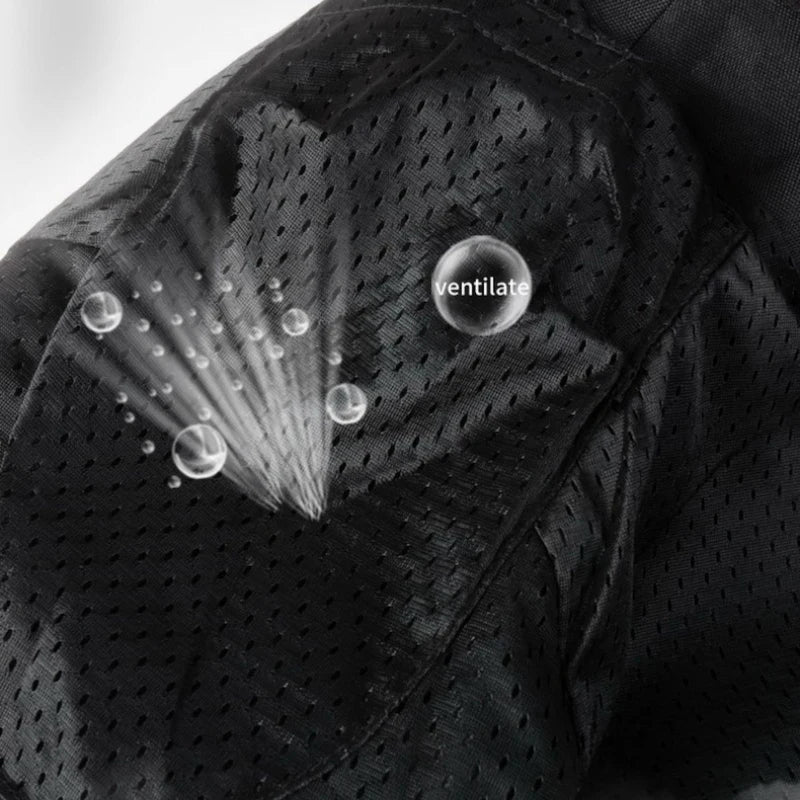 Blouson moto été Noir avec Dorsale - LE PRATIQUE DU MOTARD