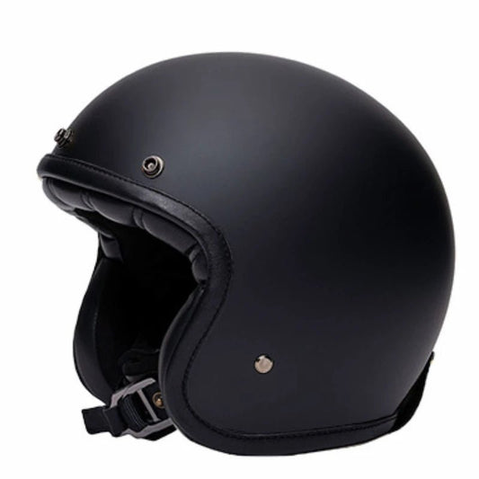 Casque Jet Vintage THE CLASSIC – Triple Black | Marko - LE PRATIQUE DU MOTARD