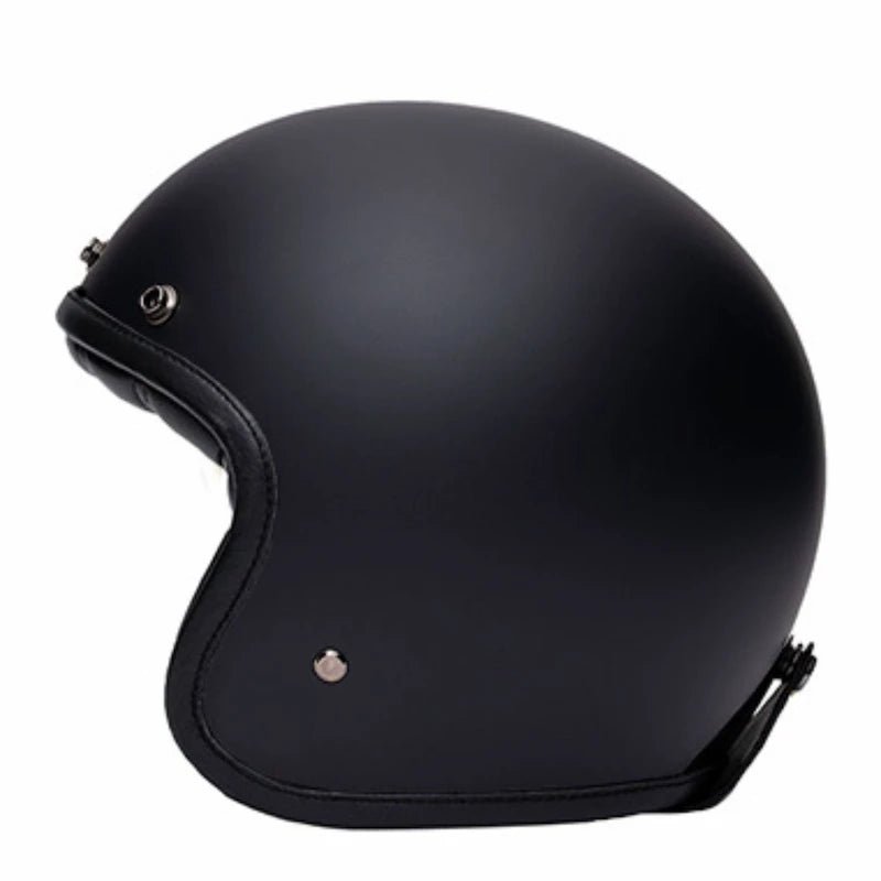 Casque Jet Vintage THE CLASSIC – Triple Black | Marko - LE PRATIQUE DU MOTARD