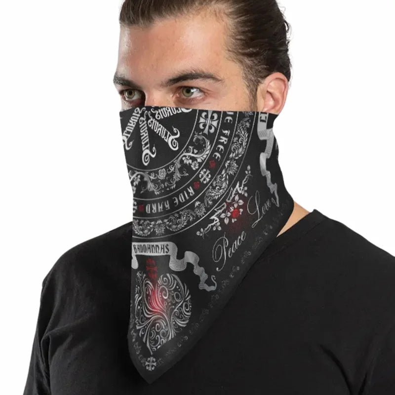 Bandana moto - Ride Free Peace and Love - LE PRATIQUE DU MOTARD