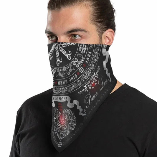 Bandana moto - Ride Free Peace and Love - LE PRATIQUE DU MOTARD