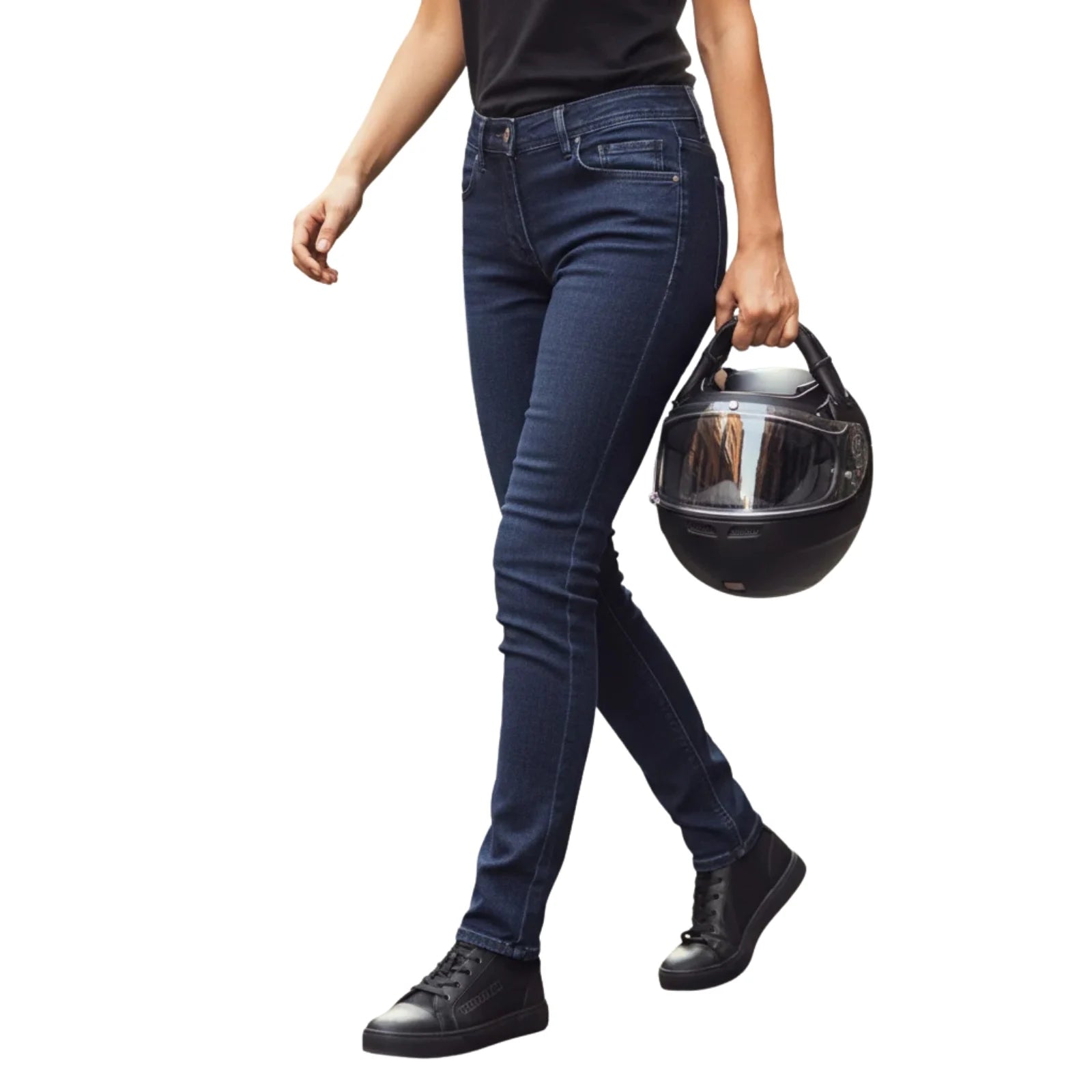 Pantalon Moto Femme en Jean PARKER™ - Homologué AA & Style Denim - LE PRATIQUE DU MOTARD