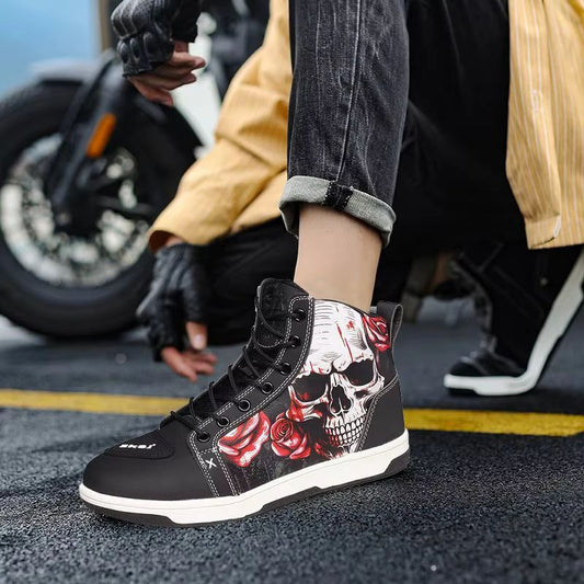Men's motorcycle sneakers - Green