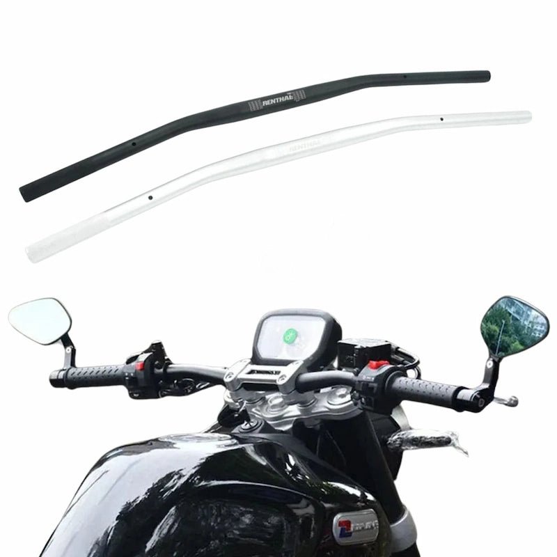 Guidon Moto Alu 28mm Plat - Confort et Style Cafe Racer - LE PRATIQUE DU MOTARD