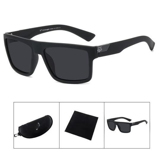 Square motorcycle sunglasses - Fox Rider style