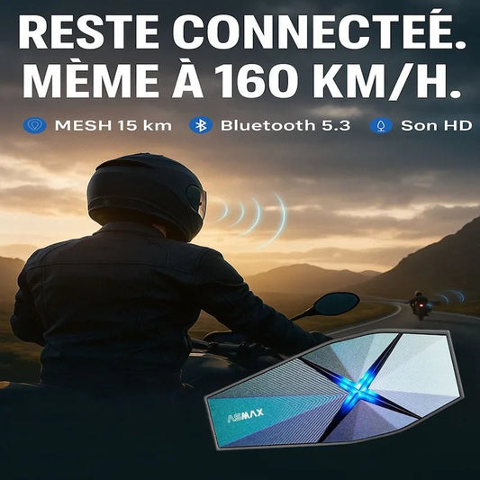 Intercom Moto ASMAX F1 Pro – 10 Pilotes, 15 km, Son HD - LE PRATIQUE DU MOTARD