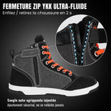 IRONRIDE™ Sneakers Moto Urbaines – Renfort Malléole & Zip - LE PRATIQUE DU MOTARD
