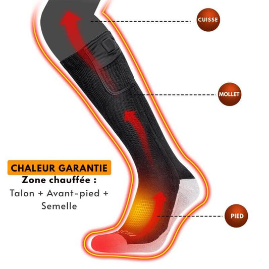 Chaussettes Chauffantes Moto Professionnelles - THERMO - RIDE™ | Infrarouge & Coolmax™ - LE PRATIQUE DU MOTARD