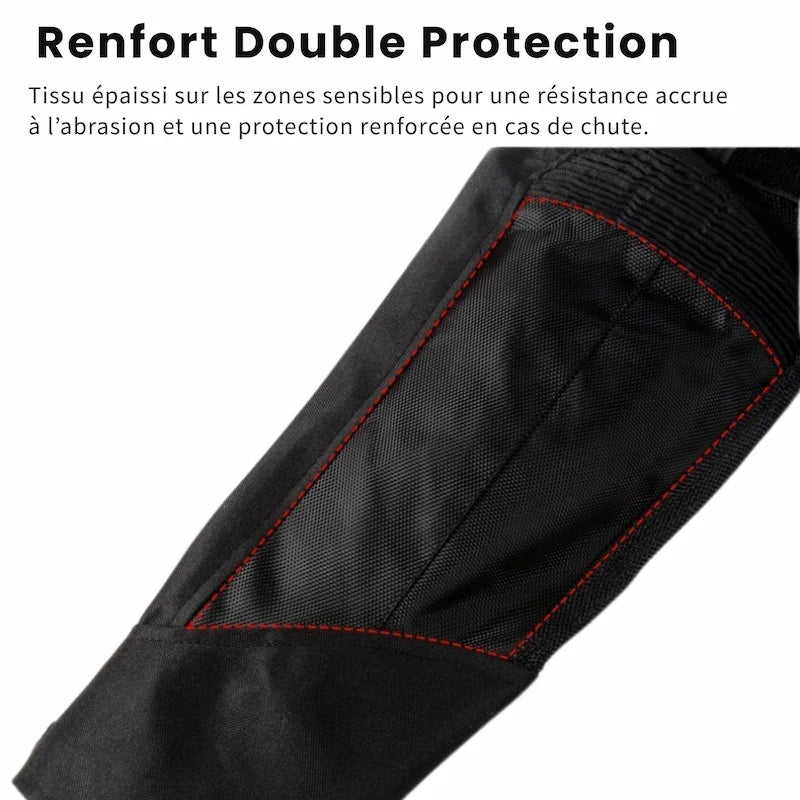 Blouson moto été Noir avec Dorsale - LE PRATIQUE DU MOTARD
