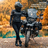 Pantalon Moto Femme Kevlar & Imperméable | RIDERIA™ - LE PRATIQUE DU MOTARD