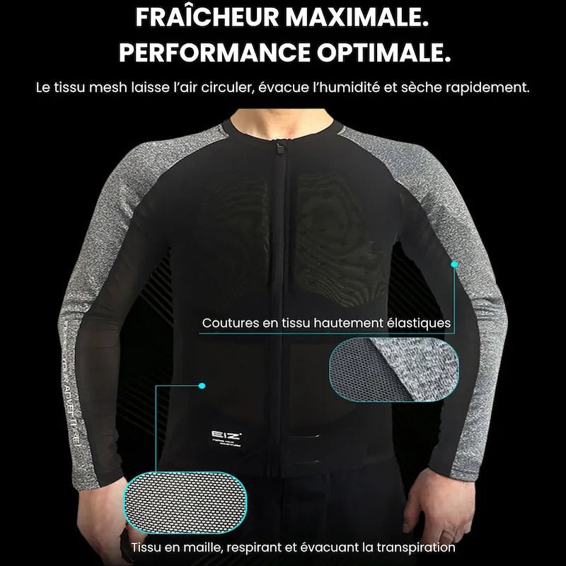 Veste Moto homme Été avec protection CE2 | EIZOX™ - LE PRATIQUE DU MOTARD