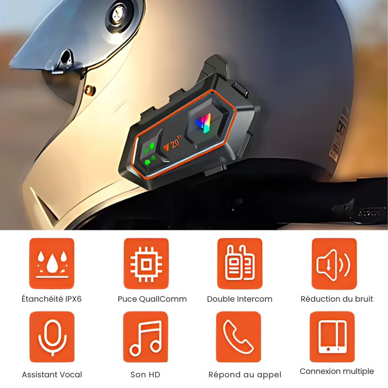 Intercom de casque moto Bluetooth | EARCOM™ - LE PRATIQUE DU MOTARD