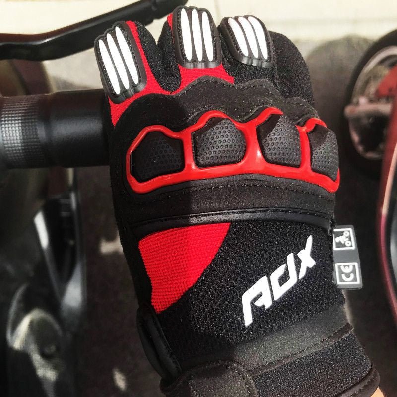 Gants Moto cross rouge et noir - Coqué & Homologué - LE PRATIQUE DU MOTARD