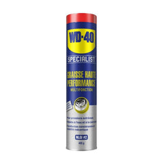 GRAISSE HAUTE PERFORMANCE WD - 40 SPECIALIST MULTIFONCTION (CARTOUCHE 400 g) - LE PRATIQUE DU MOTARD
