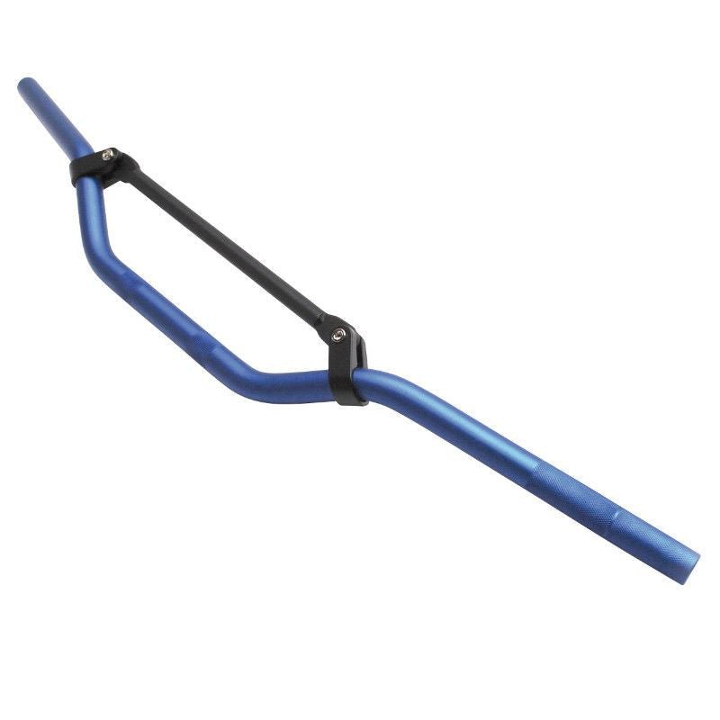 Guidon Cross Alu Renforcé 22,2mm Bleu - Performance Assurée - LE PRATIQUE DU MOTARD