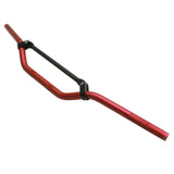 Guidon Cross Alu avec Barre Renfort Rouge - Performance - LE PRATIQUE DU MOTARD