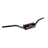 Guidon alu 28mm KRM Pro Ride noir/rose - Performance - LE PRATIQUE DU MOTARD