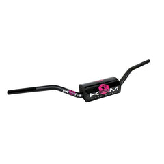 Guidon alu 28mm KRM Pro Ride noir/rose - Performance - LE PRATIQUE DU MOTARD