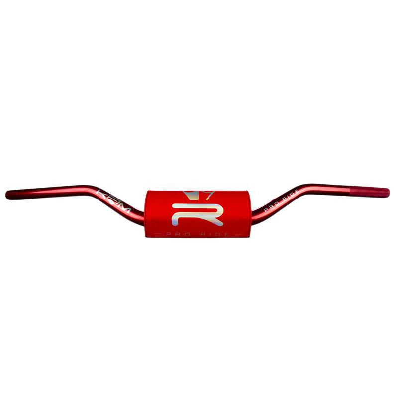 Guidon aluminium oversize 28,6 mm rouge – KRM Pro Ride avec mousse 