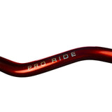 Guidon aluminium oversize 28,6 mm rouge – KRM Pro Ride avec mousse  - LE PRATIQUE DU MOTARD