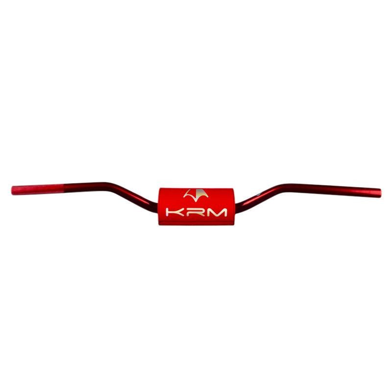 Guidon aluminium oversize 28,6 mm rouge – KRM Pro Ride avec mousse  - LE PRATIQUE DU MOTARD