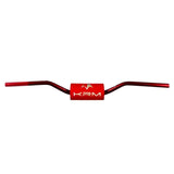 Guidon aluminium oversize 28,6 mm rouge – KRM Pro Ride avec mousse  - LE PRATIQUE DU MOTARD