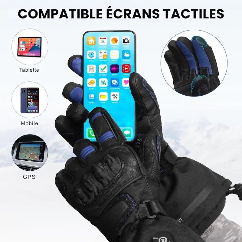 Gants Chauffants Moto carbone | RacerPro™ - LE PRATIQUE DU MOTARD