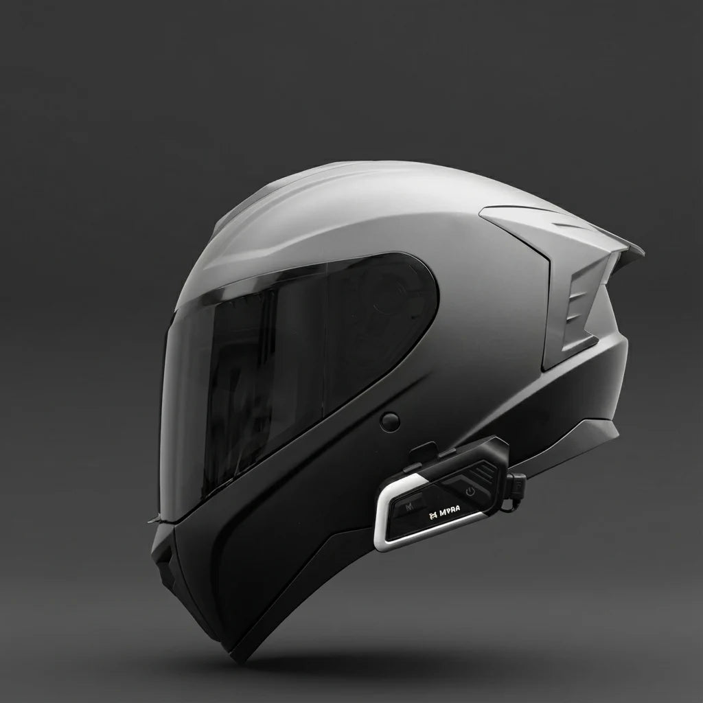 Installation intercom M500 sur casque intégral et modulable MOTARD