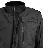 Sur - chemise Moto Coton Canvas Homme Harisson Sahara Noire CE - LE PRATIQUE DU MOTARD