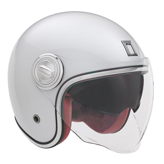 Casque Moto Jet Heritage Blanc Perle | NOX - LE PRATIQUE DU MOTARD