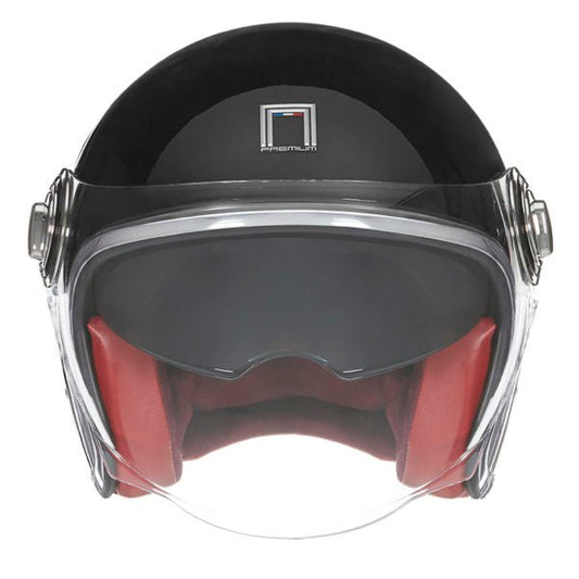 Casque Moto Jet Heritage Noir Brillant | NOX - LE PRATIQUE DU MOTARD