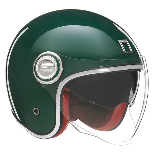 Casque Moto Jet Heritage Vert Anglais | NOX - LE PRATIQUE DU MOTARD