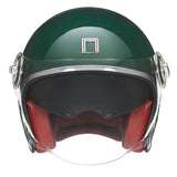 Casque Moto Jet Heritage Vert Anglais | NOX - LE PRATIQUE DU MOTARD