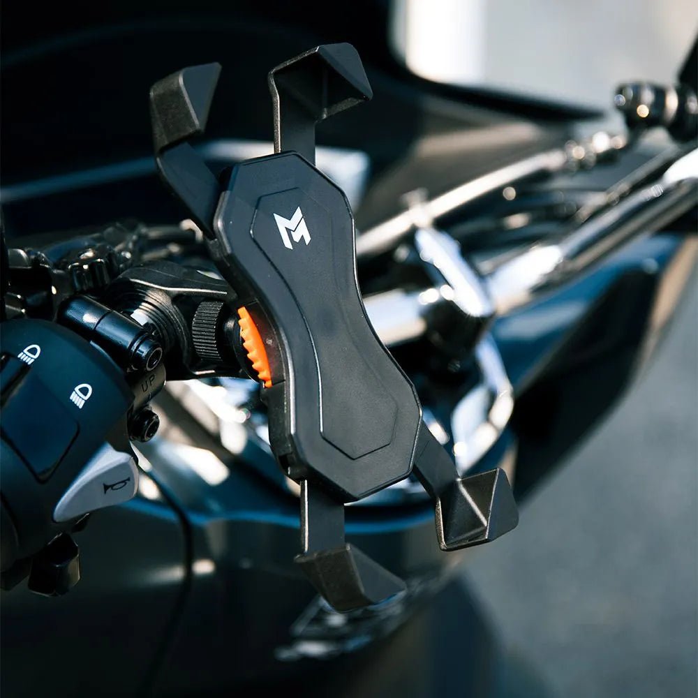 Support téléphone portable moto - Fixation Guidon - LE PRATIQUE DU MOTARD