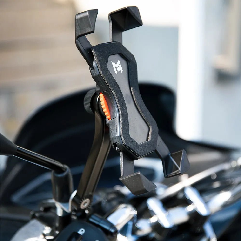 Support téléphone portable moto - Fixation rétroviseur - LE PRATIQUE DU MOTARD