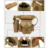 Sacoche de jambe militaire Tactique - LE PRATIQUE DU MOTARD