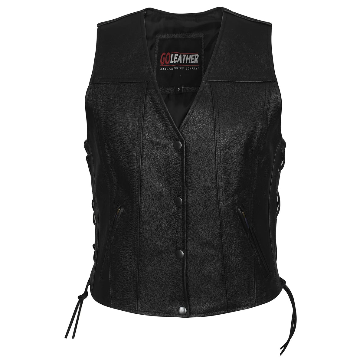 Gilet en cuir biker sans manche pour femme - LE PRATIQUE DU MOTARD