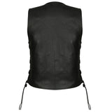 Gilet en cuir biker sans manche pour femme - LE PRATIQUE DU MOTARD